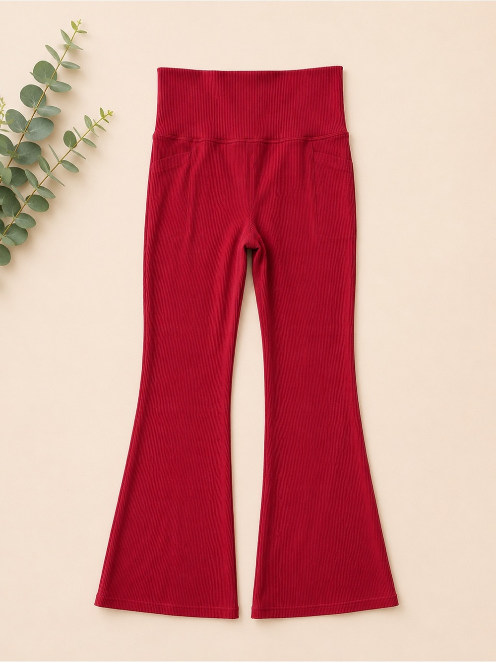 Athleta Salutation Stash Ribbed Flare Legging 31.5” inseam - Picture 3 of 5